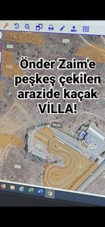 150 dönüm peşkeş çekildi VİLLA YAPTI