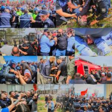 Eylemde arbede ve kaos yaşandı